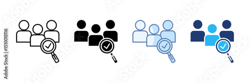 Stakeholder Analysis Icon Set Multiple Style Collection