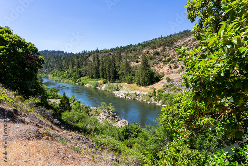 View from above of the Rogue River in Oregon