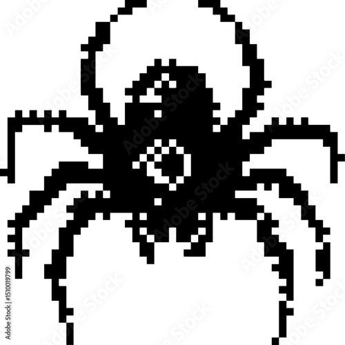 Dark Aesthetic Dithering Graphic Element