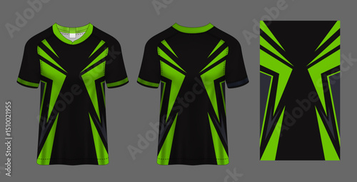 Esports Jersey Design with Geometric Accents