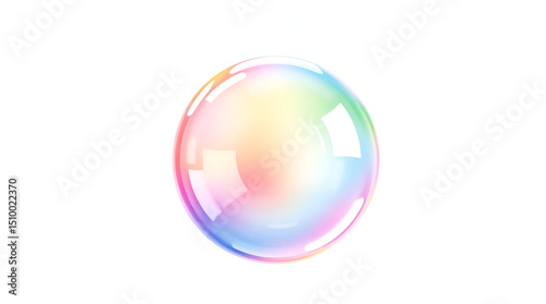 glass sphere on a blue background