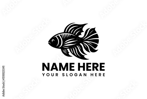 A vibrant snapper fish vector logo silhouette showcasing diverse aquatic life
