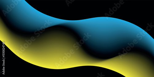 black abstract gradient background for banner