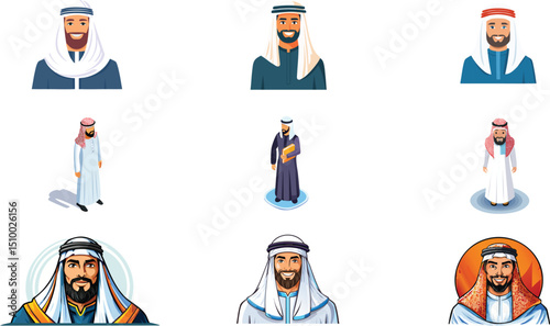 Arab sheikh with ghutra