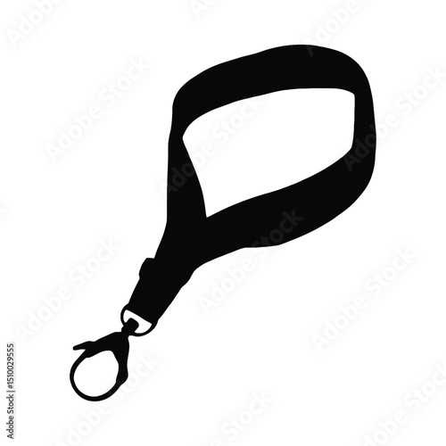Lanyard with clip silhouette