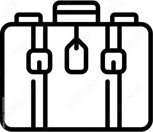Survey, Key, Passpost, Map, Suitcase, ATM, Shower, Pool, Hotel, Conditioning Air line icon. Vector illustration. Editable stroke. stock illustration