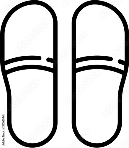 Survey, Key, Passpost, Map, Suitcase, ATM, Shower, Pool, Hotel, Conditioning Air line icon. Vector illustration. Editable stroke. stock illustration