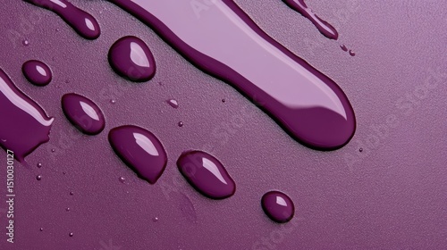Smooth Liquid Swirls: Artistic swirls of a rich, saturated purple liquid create a captivating abstract display of movement and fluidity, evoking a sense of modern elegance.