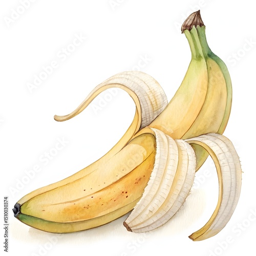 bananas isolated on white background