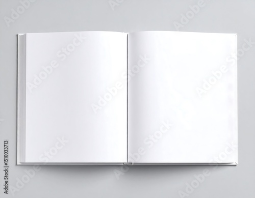 Open book, blank pages (1)