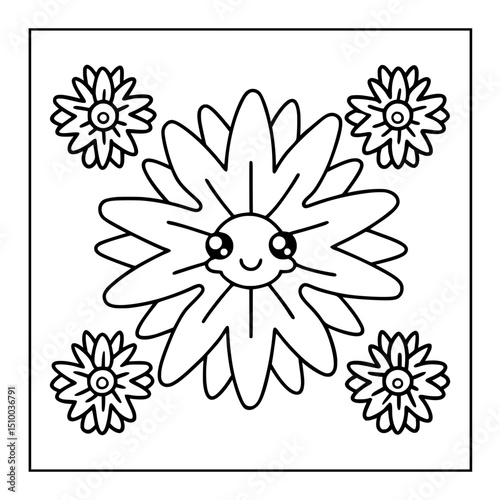 black and white coloring pages illustration