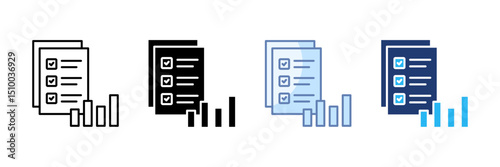 Development Plan Icon Set Multiple Style Collection