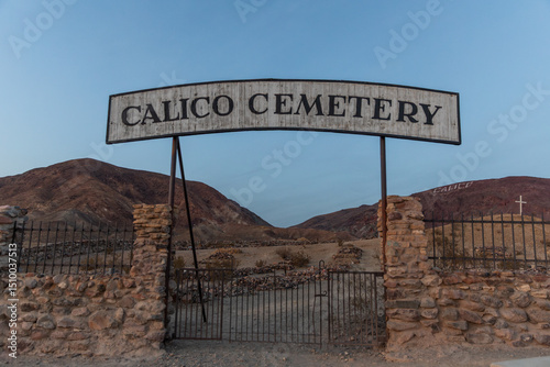 Calico Ghost Town in California is a restored historic mining town founded in 1881 during a major silver strike