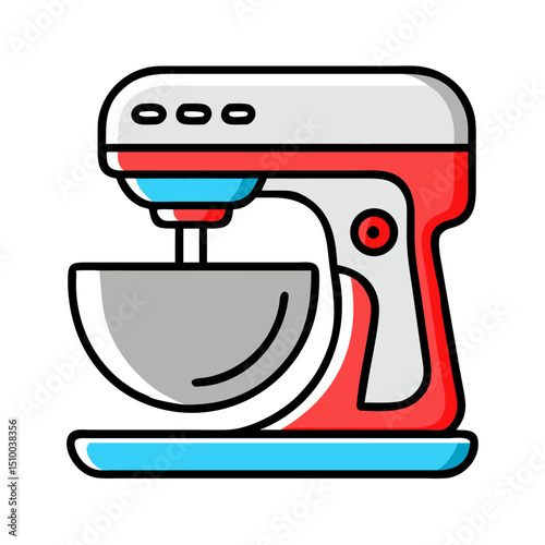 Electric stand mixer for baking.