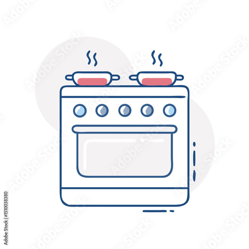 Electric kitchen stove.