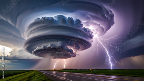 fantasy landscape with clouds
