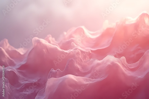in soft, flowing color fields with refined highlights 