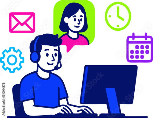 Customer support agent with online tools