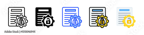Disclosure Icon Collection With Multiple Styles