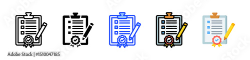 Compliance Audit Icon Collection With Multiple Styles