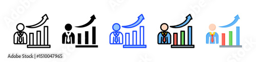 Growth Icon Collection With Multiple Styles
