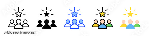 Leadership Icon Collection With Multiple Styles