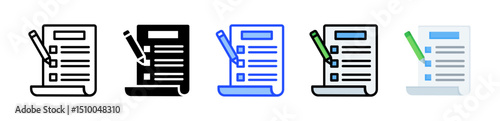 Plan Icon Collection With Multiple Styles