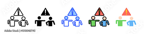 Threats Icon Collection With Multiple Styles
