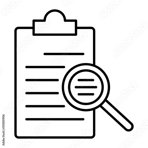 auditing outline icon