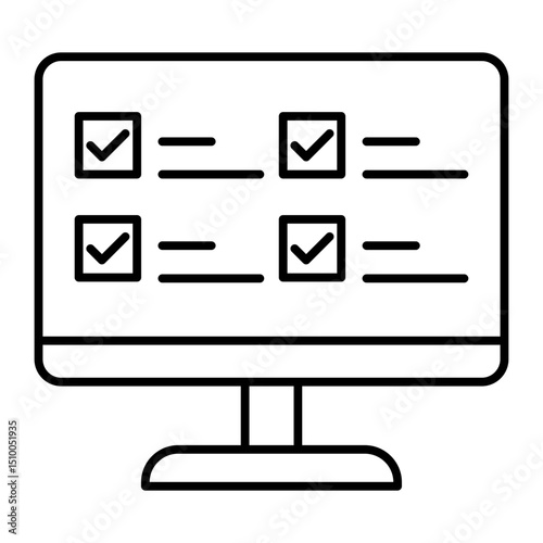 legal compliance outline icon