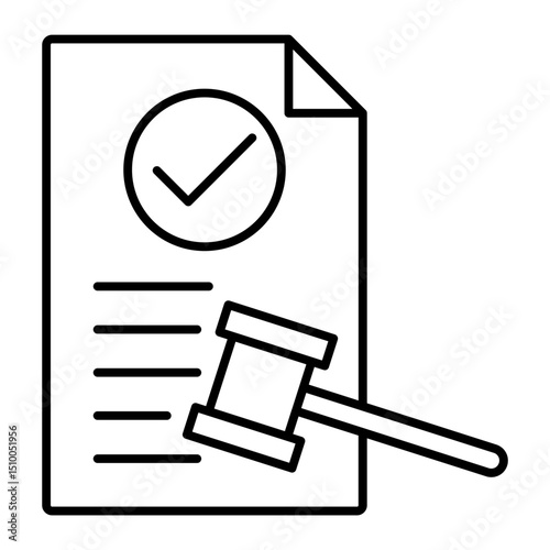legal document outline icon