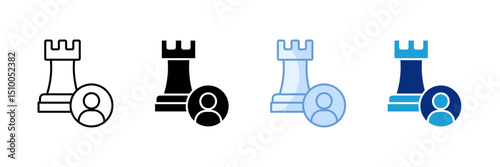 Stakeholder Strategy Icon Set Multiple Style Collection