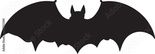 8 Black Bat Silhouette Clipart Set