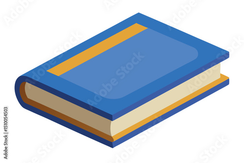    A book vector art illustration.

