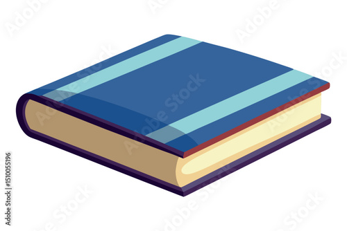    A book vector art illustration.

