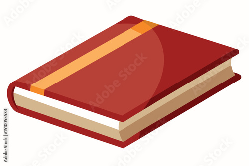    A book vector art illustration.

