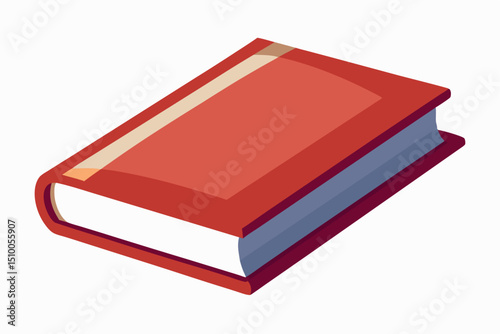    A book vector art illustration.

