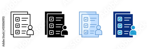 Training Plan Icon Set Multiple Style Collection