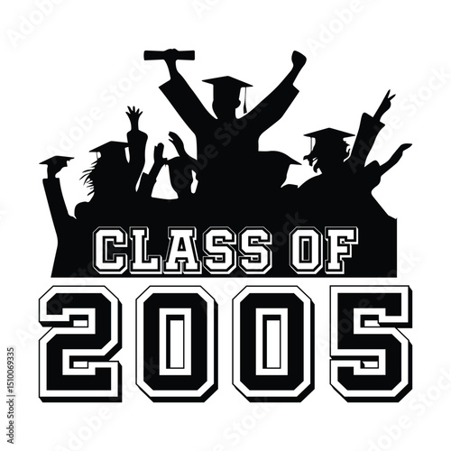 Class Of 2005 t shirt Design Vector, Vintage Clas