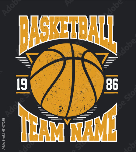 Basketball vector illustration,  Team Name Basketball