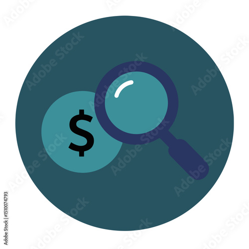 Dollar Investigation Icon – AML Legal Concept