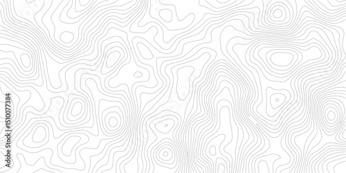 Modern Geometric Map Design Incorporating Topographical Lines, Sea Maps, and Mounted Area Spaces for a Clean White Background
