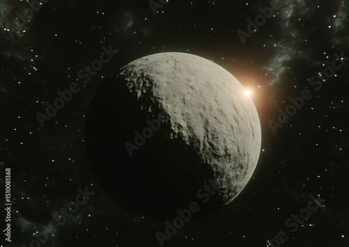 Celestial body in space