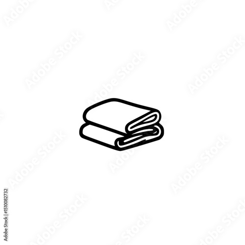 Simple Dishcloth Icon Vector Design 