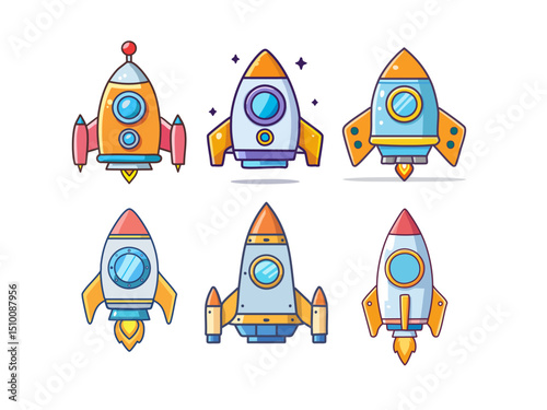 Cute_Rocket_Ship_Vector_Set_Cartoon_Style_Space_Exploration_Kids_Illustration_Icons