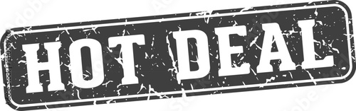 hot deal rectangular sign. hot deal stamp