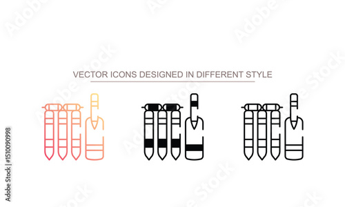 Cricket icon design with white background stock illustration