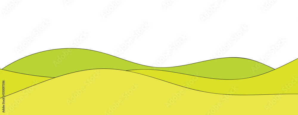 Fototapeta premium abstract green background with waves