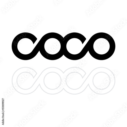 Coco letter logo vector template, exclusive brand symbol