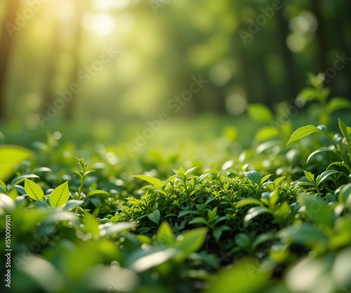 Green life forest background enviroment day 